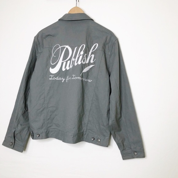Publish brand unisex olive green jacket - Picture 8 of 12